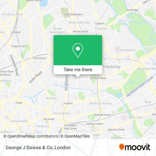 George J Dowse & Co map