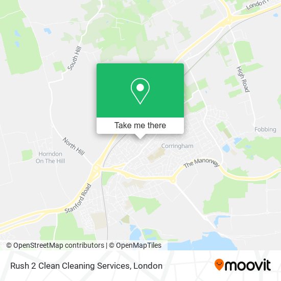 Rush 2 Clean Cleaning Services map
