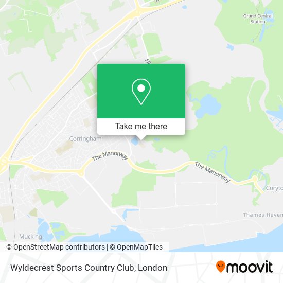 Wyldecrest Sports Country Club map