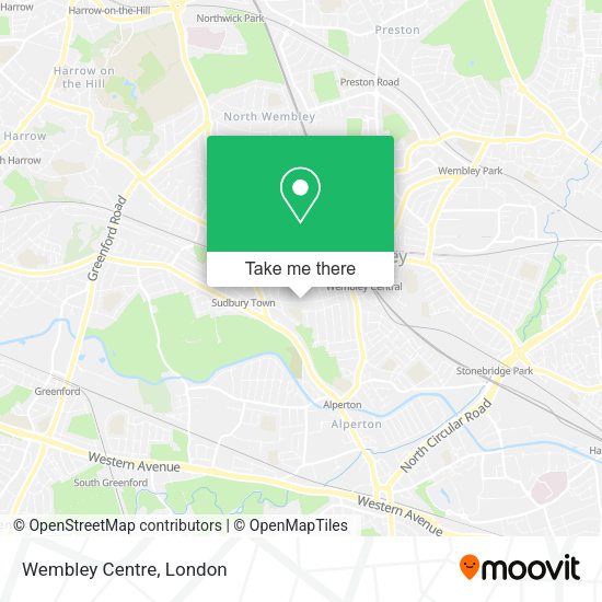 Wembley Centre map
