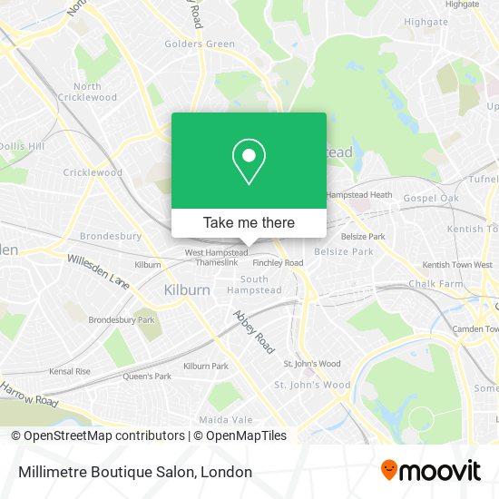 Millimetre Boutique Salon map