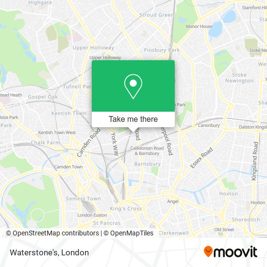 Waterstone's map