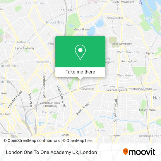 London One To One Academy Uk map