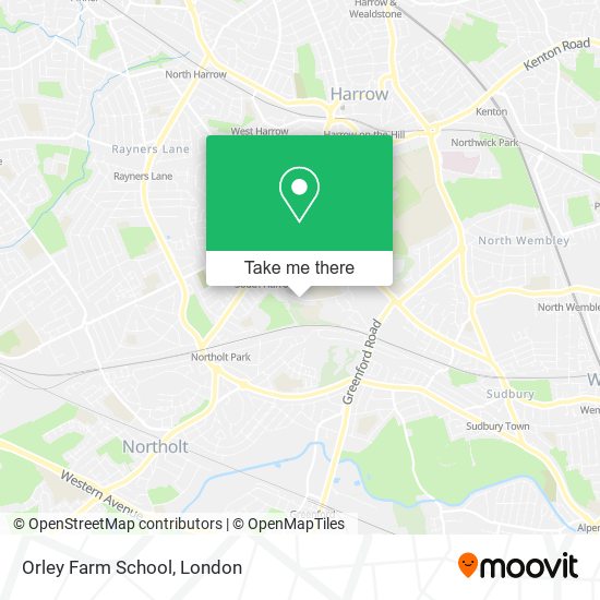 Orley Farm School map