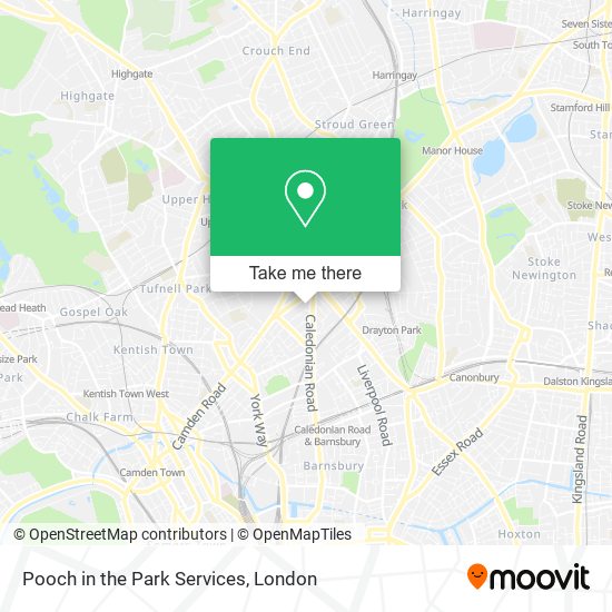 Pooch in the Park Services map