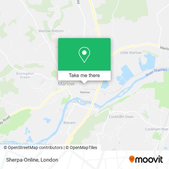 Sherpa-Online map