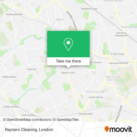 Rayners Cleaning map