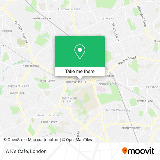 A K's Cafe map