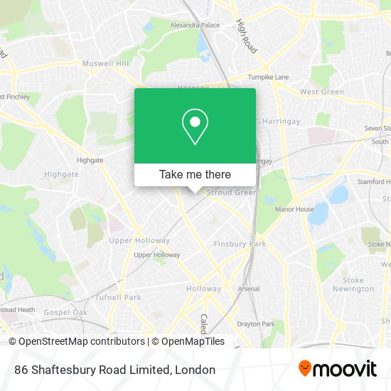86 Shaftesbury Road Limited map