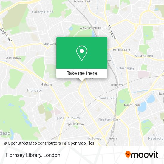 Hornsey Library map