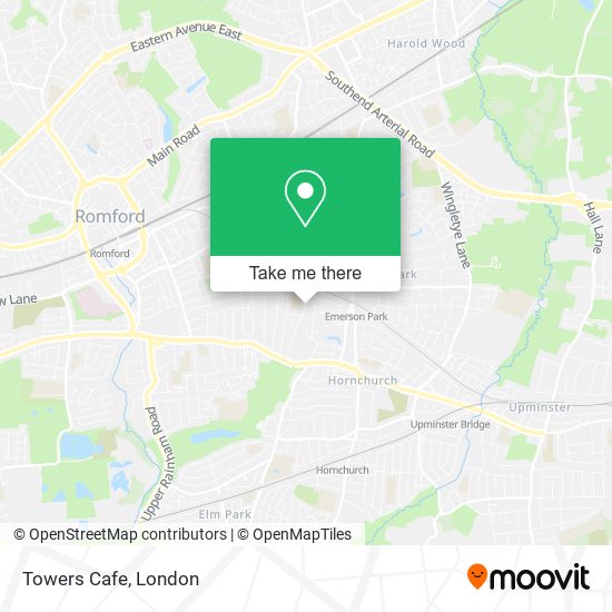 Towers Cafe map