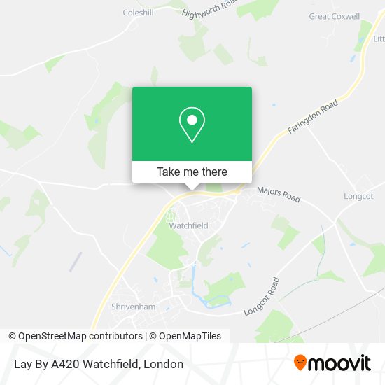 Lay By A420 Watchfield map