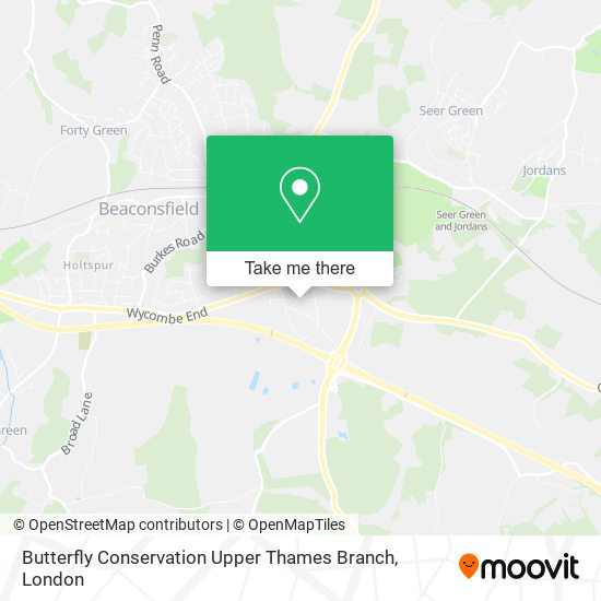 Butterfly Conservation Upper Thames Branch map
