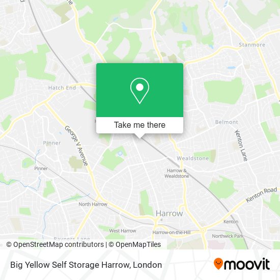Big Yellow Self Storage Harrow map