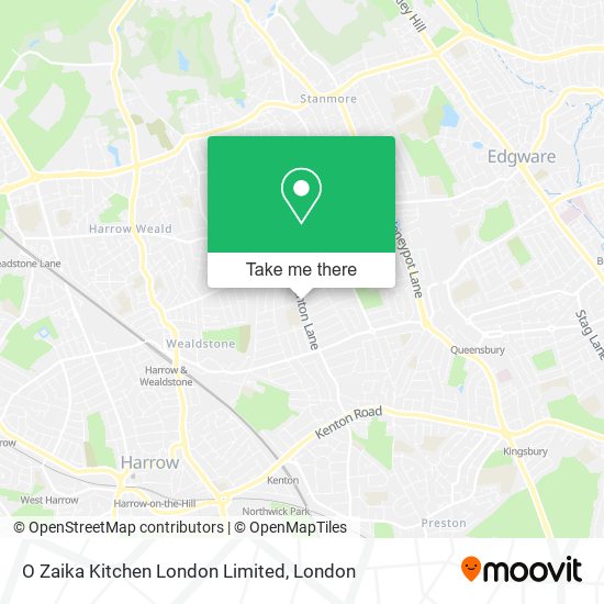 O Zaika Kitchen London Limited map