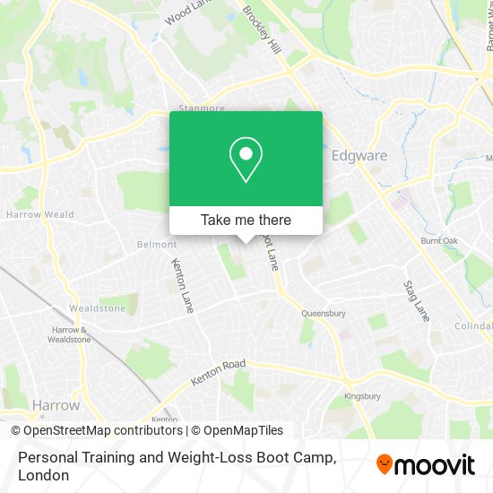 Personal Training and Weight-Loss Boot Camp map