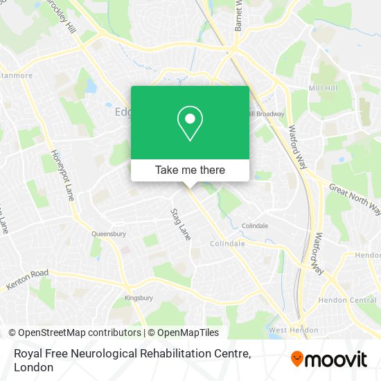 Royal Free Neurological Rehabilitation Centre map