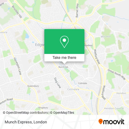 Munch Express map