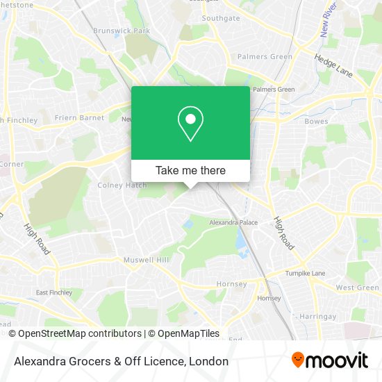 Alexandra Grocers & Off Licence map