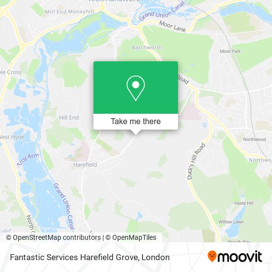 Fantastic Services Harefield Grove map