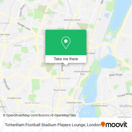 Tottenham Football Stadium Players Lounge map