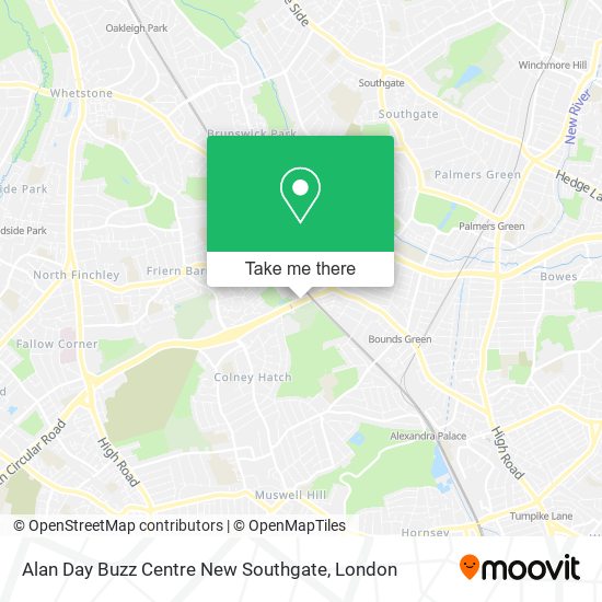 Alan Day Buzz Centre New Southgate map