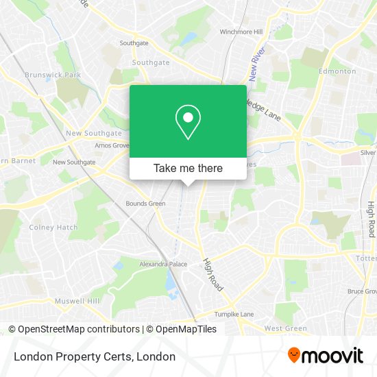 London Property Certs map