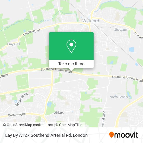 Lay By A127 Southend Arterial Rd map