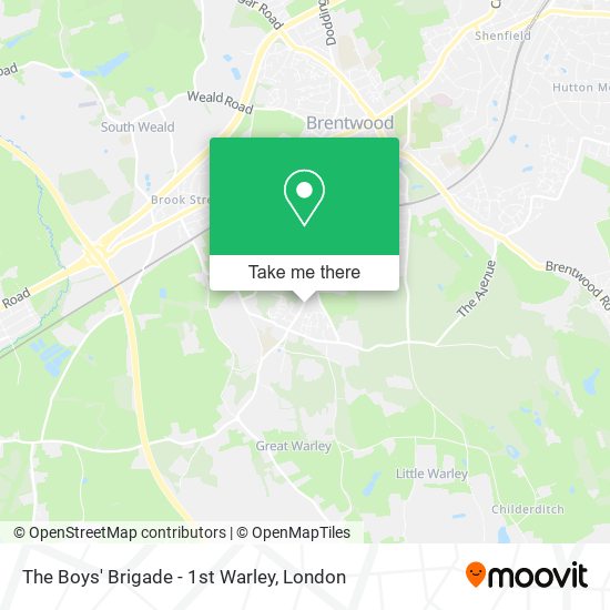 The Boys' Brigade - 1st Warley map