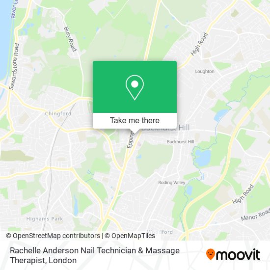 Rachelle Anderson Nail Technician & Massage Therapist map