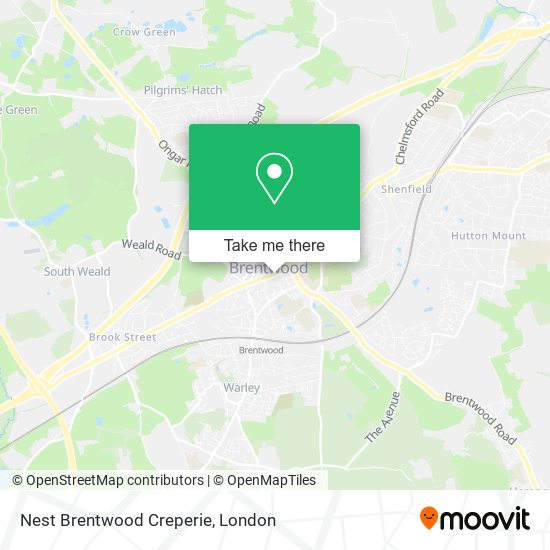 Nest Brentwood Creperie map