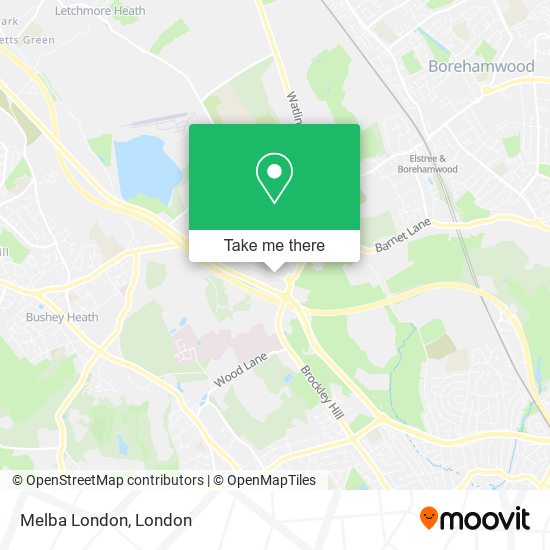 Melba London map