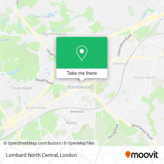 Lombard North Central map