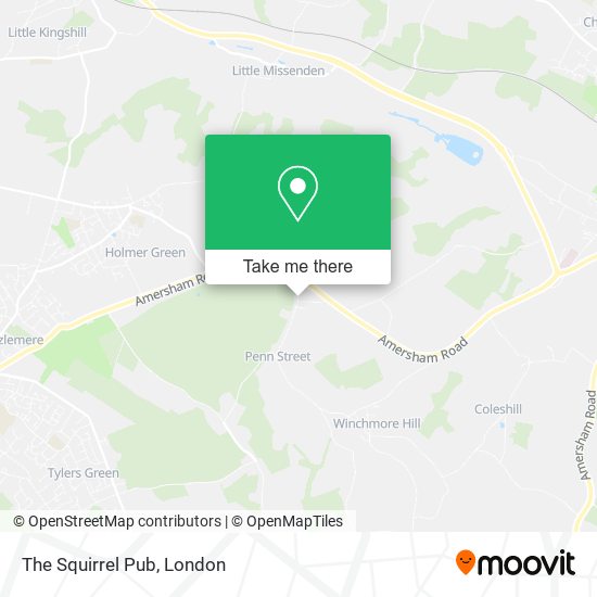 The Squirrel Pub map