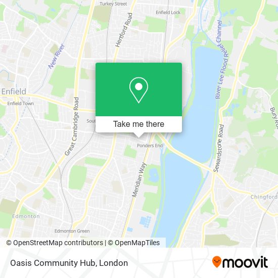 Oasis Community Hub map