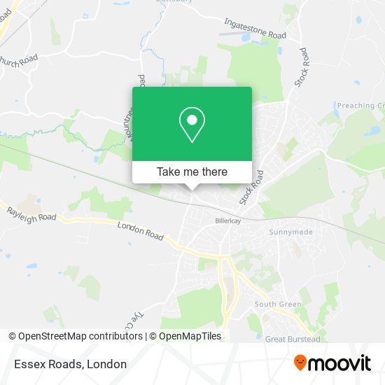 Essex Roads map