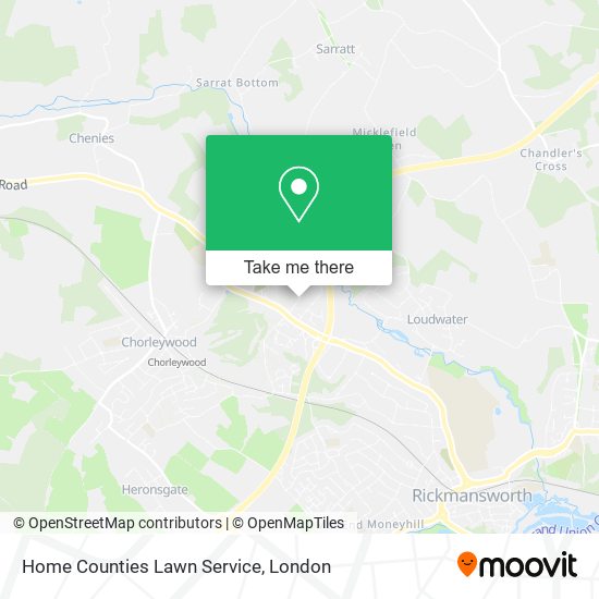 Home Counties Lawn Service map