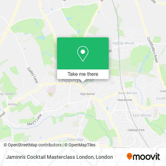 Jaminn's Cocktail Masterclass London map