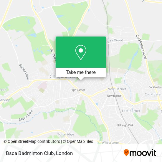 Bsca Badminton Club map