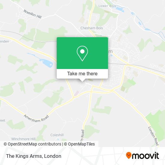 The Kings Arms map
