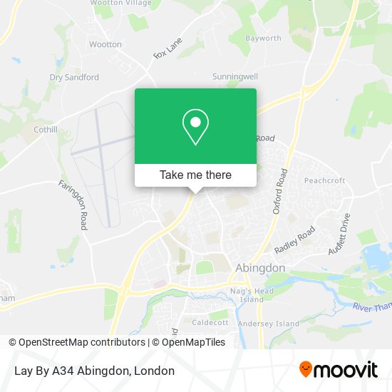 Lay By A34 Abingdon map
