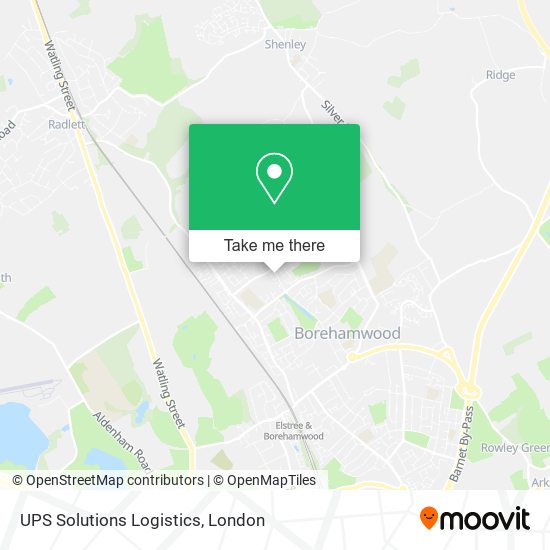 UPS Solutions Logistics map