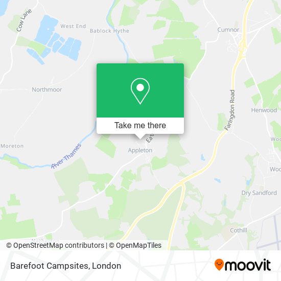 Barefoot Campsites map