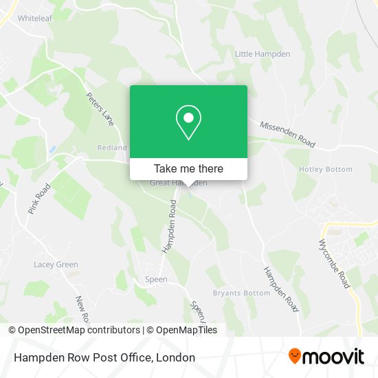Hampden Row Post Office map