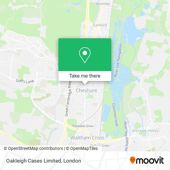 Oakleigh Cases Limited map