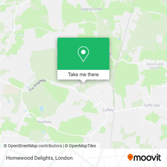 Homewood Delights map