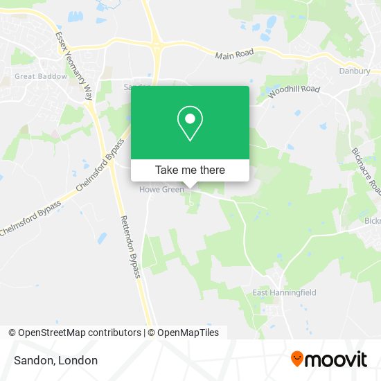 Sandon map