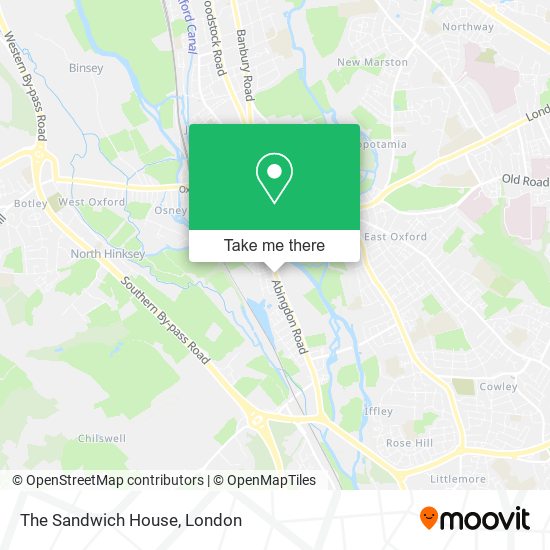 The Sandwich House map