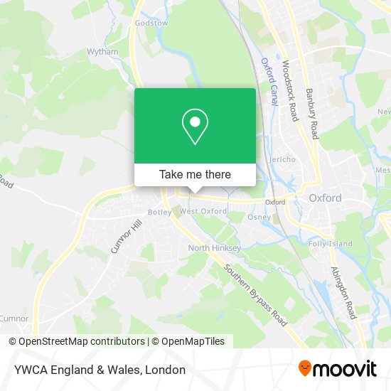 YWCA England & Wales map