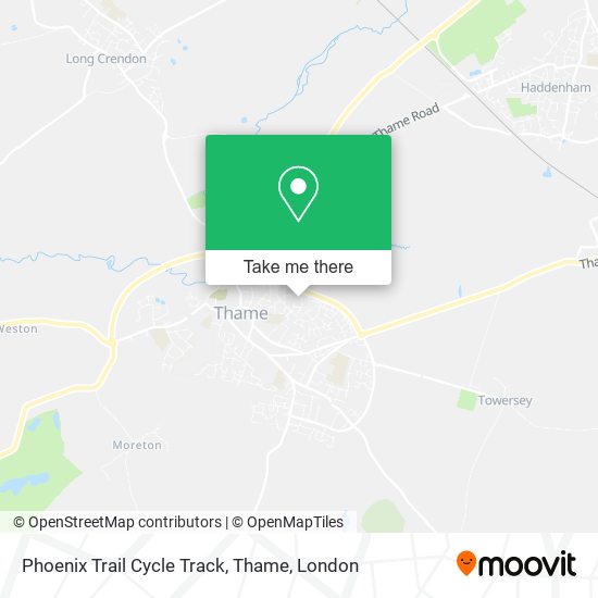 Phoenix Trail Cycle Track, Thame map